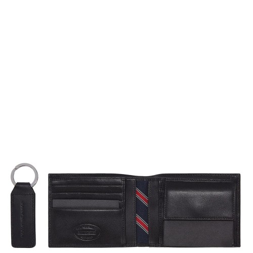 Ανδρικό Σετ Πορτοφόλι & Μπρελόκ Μαύρο Leather Wallet & Key Fob Gift Set AM0AM07931-BDS Tommy Hilfiger Ανδρικό Σετ Πορτοφόλι & Μπρελόκ Μαύρο Leather Wallet & Key Fob Gift Set AM0AM07931-BDS Tommy Hilfiger