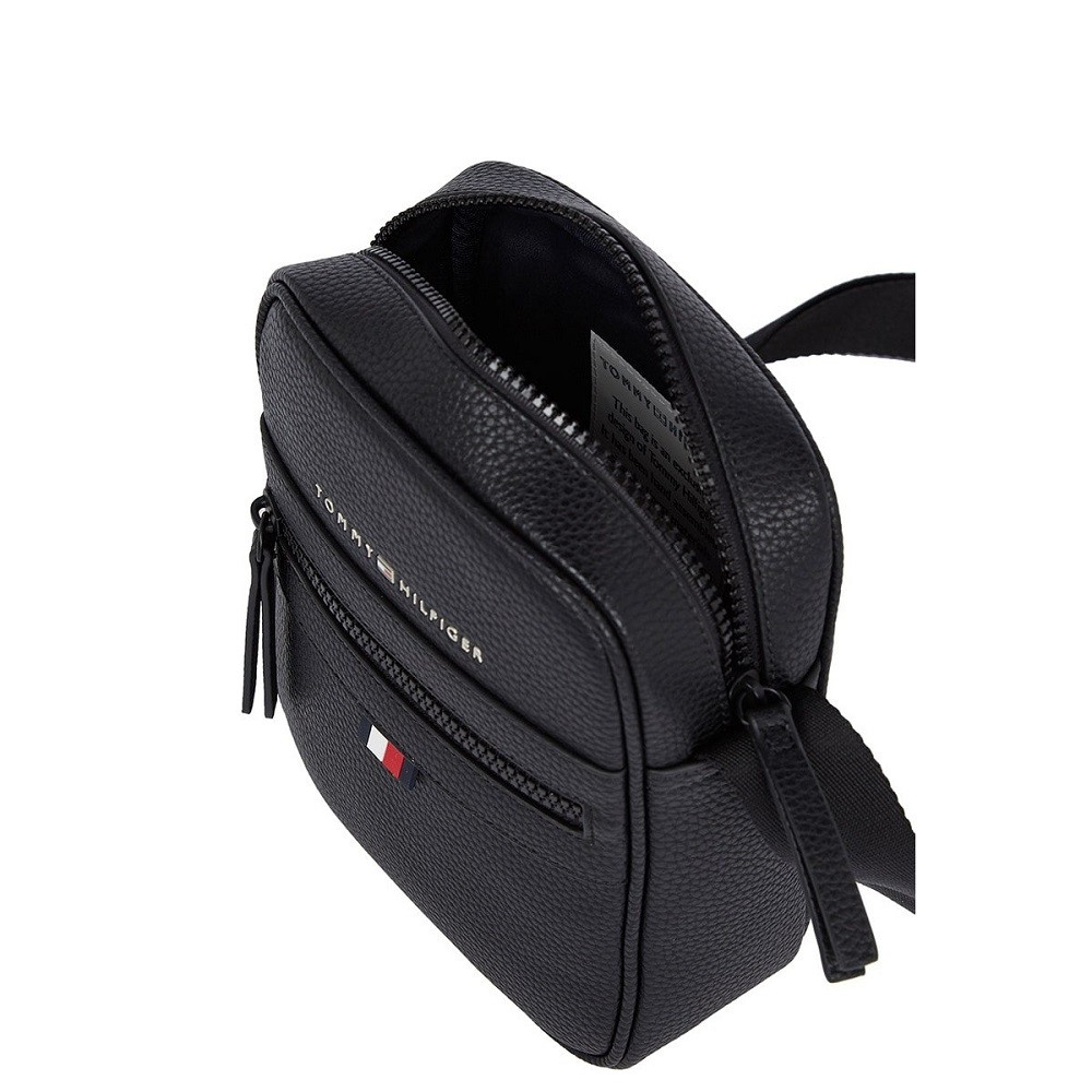 TOMMY HILFIGER</br>Ανδρική Τσάντα Crossbody Μαύρο Essential Small Reporter Bag AM0AM09504-BDS Tommy Hilfiger