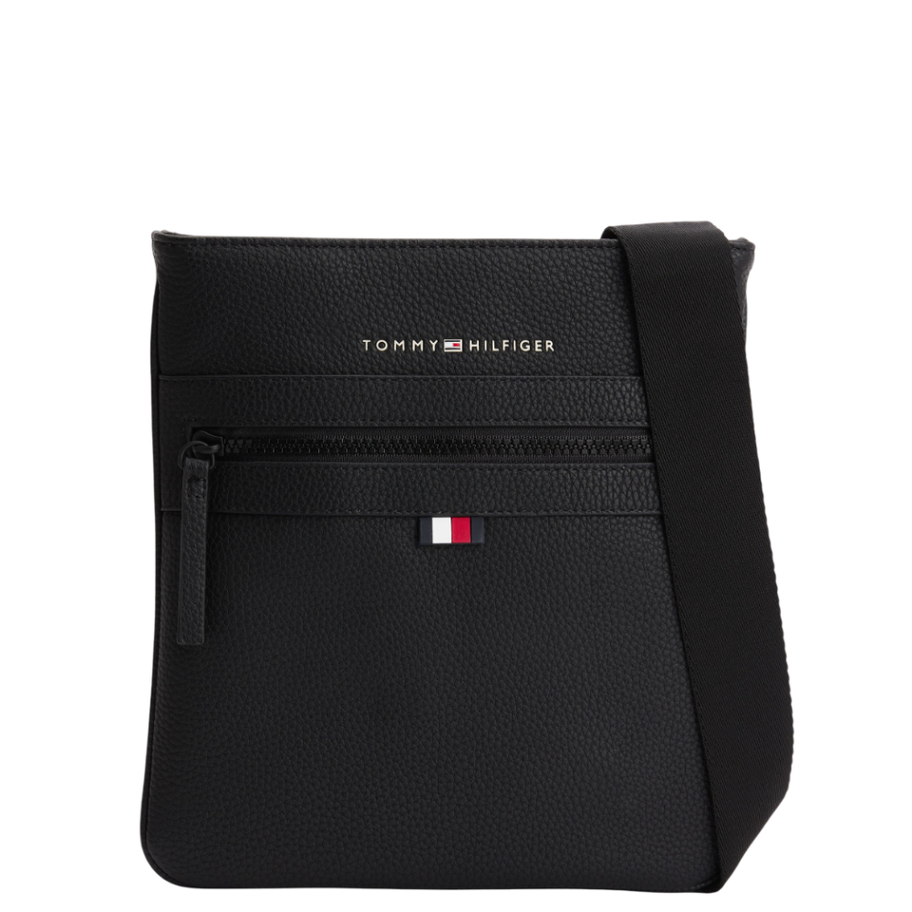 TOMMY HILFIGER</br>Ανδρική Τσάντα Crossbody Μαύρο Essential Crossover AM0AM09506-BDS Tommy Hilfiger