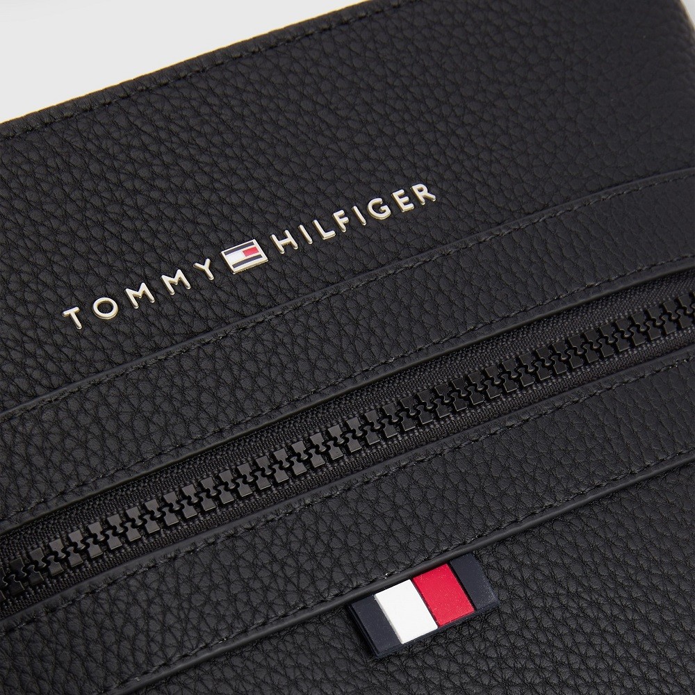 TOMMY HILFIGER</br>Ανδρική Τσάντα Crossbody Μαύρο Essential Crossover AM0AM09506-BDS Tommy Hilfiger