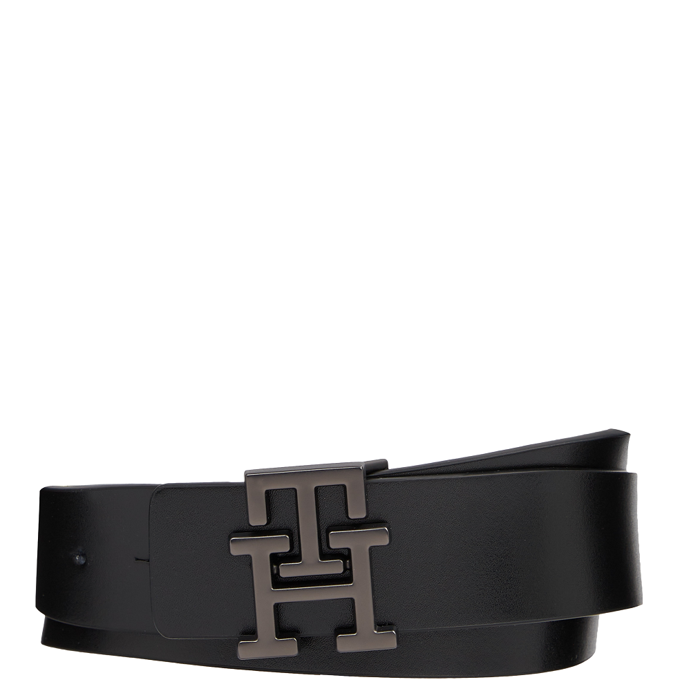 TOMMY HILFIGER</br>Ανδρική Ζώνη Μαύρο/Λαδί Δέρμα AM0AM11476-BDS Tommy Hilfiger