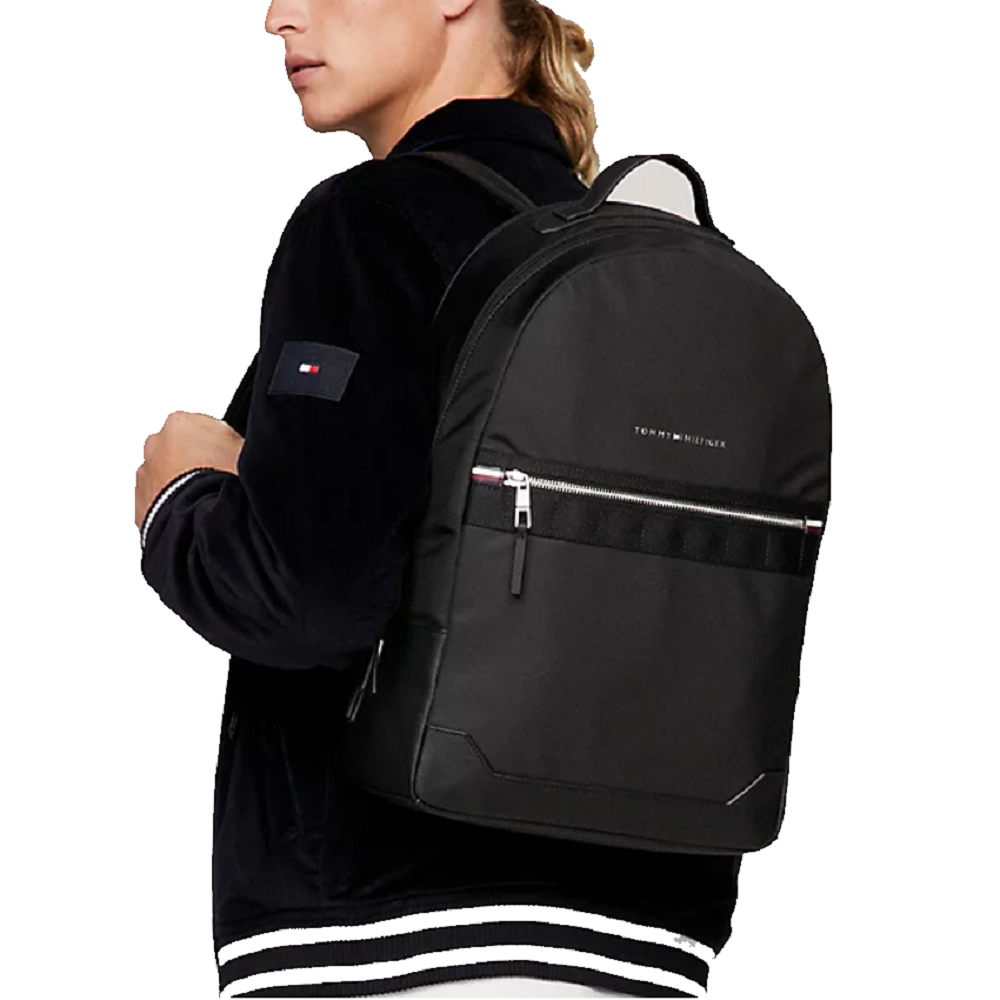 TOMMY HILFIGER</br>Ανδρική Τσάντα Backpack Μαύρο AM0AM11573-BDS Tommy Hilfiger