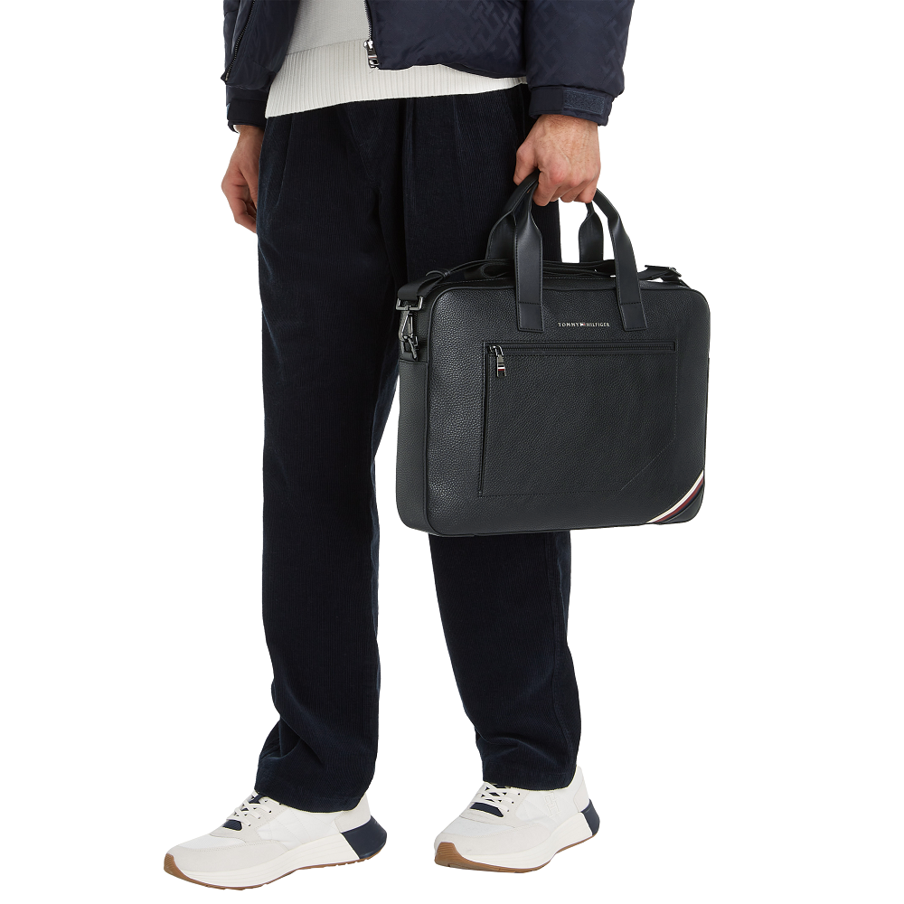 TOMMY HILFIGER</br>Ανδρική Τσάντα Laptop Μαύρο AM0AM11579-BDS Tommy Hilfiger