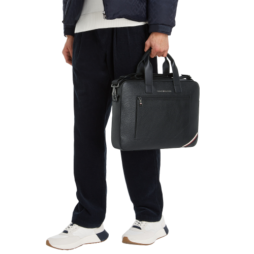 Ανδρική Τσάντα Laptop Μαύρο AM0AM11579-BDS Tommy Hilfiger Ανδρική Τσάντα Laptop Μαύρο AM0AM11579-BDS Tommy Hilfiger