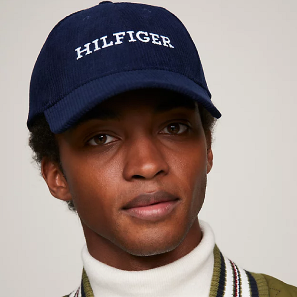 TOMMY HILFIGER</br>Ανδρικό Καπέλο Μπλε Κοτλέ AM0AM11990-DW6 Tommy Hilfiger TOMMY HILFIGER</br>Ανδρικό Καπέλο Μπλε Κοτλέ AM0AM11990-DW6 Tommy Hilfiger