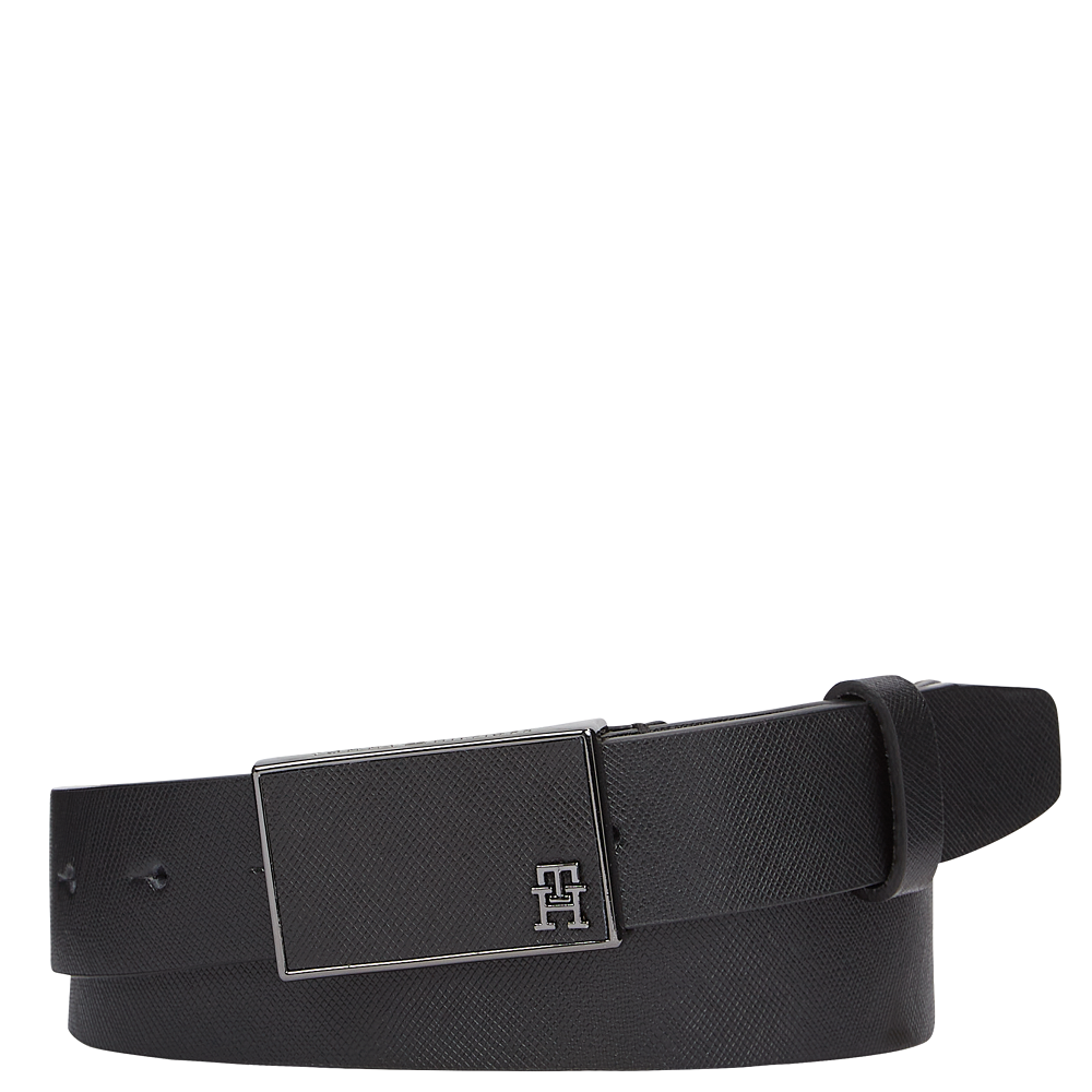 TOMMY HILFIGER</br>Ανδρική Ζώνη Μαύρο Δέρμα AM0AM12182-BDS Tommy Hilfiger