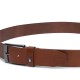 TOMMY HILFIGER</br>Ανδρική Ζώνη Ταμπά Δέρμα Leather Square Buckle Belt AM0AM12547-GES Tommy Hilfiger