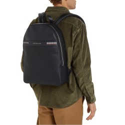 Ανδρική Τσάντα Backpack Μαύρο TH Corporate Texture Dome AM0AM12725-BDS Tommy Hilfiger