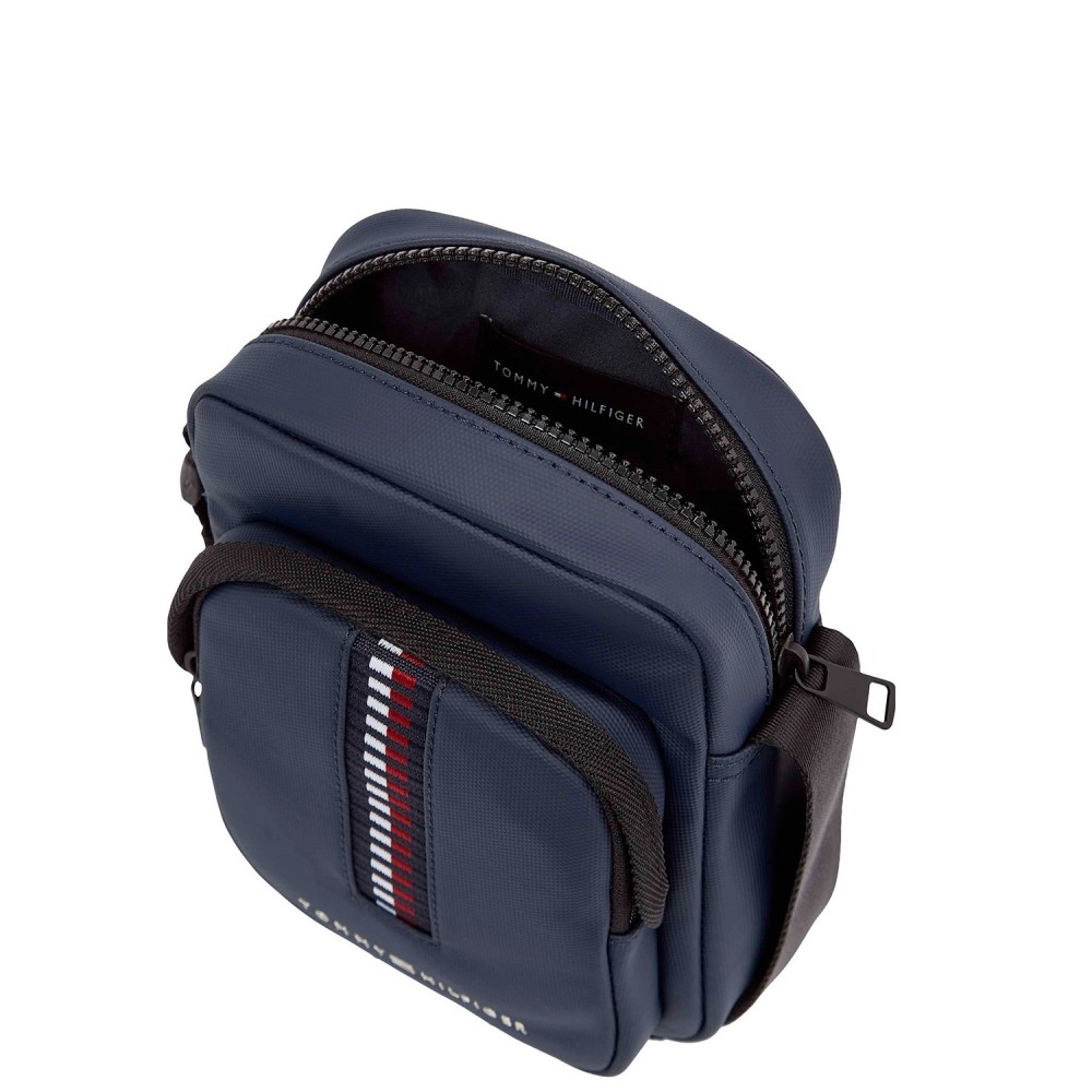 TOMMY HILFIGER</br>Ανδρική Τσάντα Crossbody Μπλε TH Corporate Woven Mini Reporter Bag AM0AM12727-DW6 Tommy Hilfiger