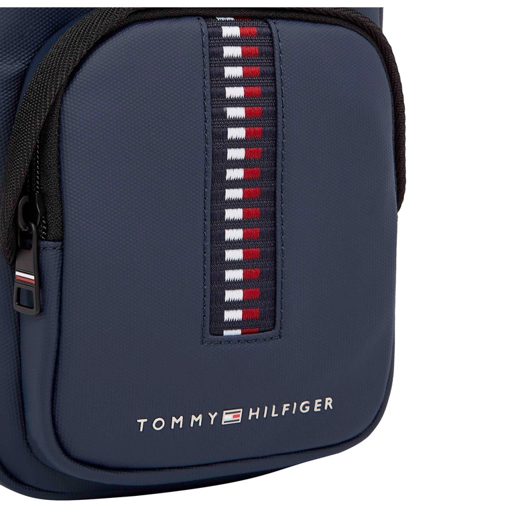 TOMMY HILFIGER</br>Ανδρική Τσάντα Crossbody Μπλε TH Corporate Woven Mini Reporter Bag AM0AM12727-DW6 Tommy Hilfiger