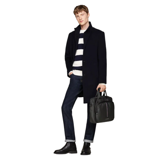 Ανδρική Τσάντα Laptop Μαύρο TH Corporate Woven Laptop Bag AM0AM12728-BDS Tommy Hilfiger Ανδρική Τσάντα Laptop Μαύρο TH Corporate Woven Laptop Bag AM0AM12728-BDS Tommy Hilfiger