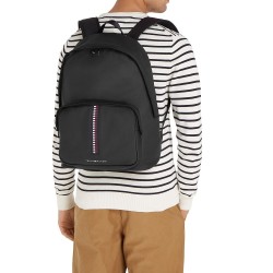 Ανδρική Τσάντα Backpack Μαύρο TH Corporate Woven Dome AM0AM12732-BDS Tommy Hilfiger