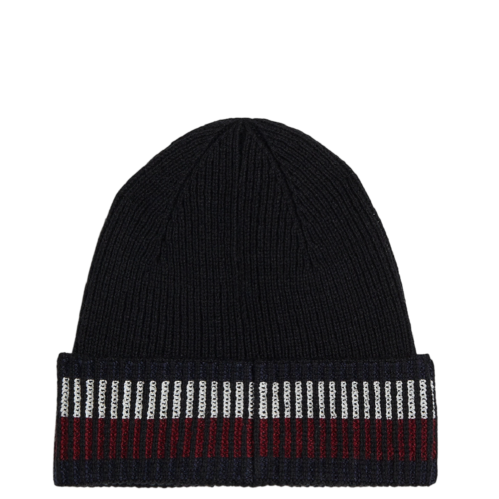 TOMMY HILFIGER</br>Ανδρικός Σκούφος Μαύρο Μάλλινο TH Corporate Love Wool Blend Beanie AM0AM12751-BDS Tommy Hilfiger TOMMY HILFIGER</br>Ανδρικός Σκούφος Μαύρο Μάλλινο TH Corporate Love Wool Blend Beanie AM0AM12751-BDS Tommy Hilfiger