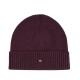 TOMMY HILFIGER</br>Tommy Hilfiger TH Flag Pima Cotton Cashmere Beanie AM0AM12796-0KA Ανδρικός Σκούφος Μπορντώ