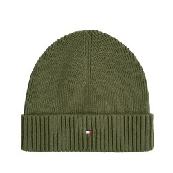 TOMMY HILFIGER</br>Tommy Hilfiger TH Flag Pima Cotton Cashmere Beanie AM0AM12796-MT1 Ανδρικός Σκούφος Χακί