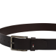 TOMMY HILFIGER</br>Ανδρική Ζώνη Καφέ Δέρμα Leather Square Buckle Belt AM0AM12819-0HD Tommy Hilfiger