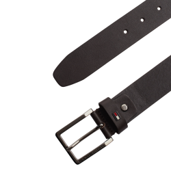 Ανδρική Ζώνη Καφέ Δέρμα Leather Square Buckle Belt AM0AM12819-0HD Tommy Hilfiger