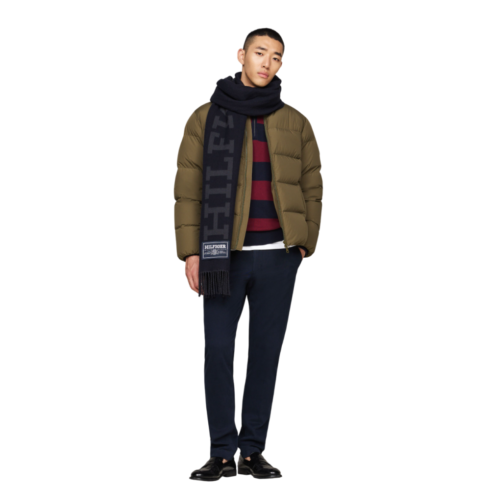 TOMMY HILFIGER</br>Ανδρικό Κασκόλ Μπλε Μάλλινο TH Monotype Wool Scarf AM0AM12838-DW6 Tommy Hilfiger TOMMY HILFIGER</br>Ανδρικό Κασκόλ Μπλε Μάλλινο TH Monotype Wool Scarf AM0AM12838-DW6 Tommy Hilfiger