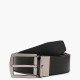 TOMMY HILFIGER</br>Tommy Hilfiger Flag Rectangular Buckle Reversible Leather Belt AM0AM13012-0HD Ανδρική Ζώνη Διπλής Όψεως Καφέ/Μαύρο Δέρμα