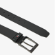 TOMMY HILFIGER</br>Ανδρική Ζώνη Μαύρο Δέρμα Leather Square Buckle Belt AM0AM13016-BDS Tommy Hilfiger