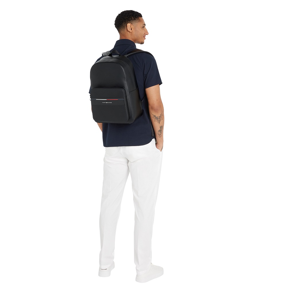 TOMMY HILFIGER</br>Ανδρική Τσάντα Backpack Μαύρο AM0AM13195-BDS Tommy Hilfiger