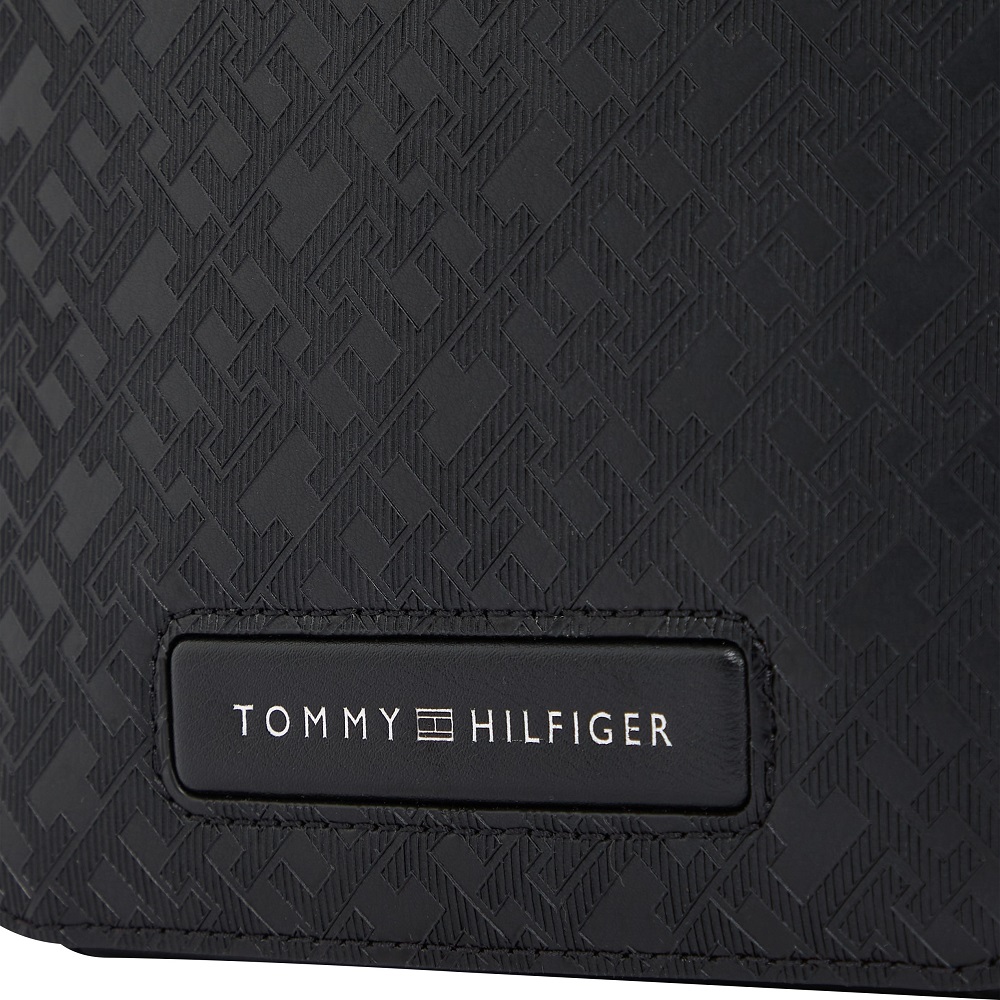 TOMMY HILFIGER</br>Ανδρική Τσάντα Crossbody Μαύρο TH Monogram Mini Reporter Bag AM0AM13210-BDS Tommy Hilfiger