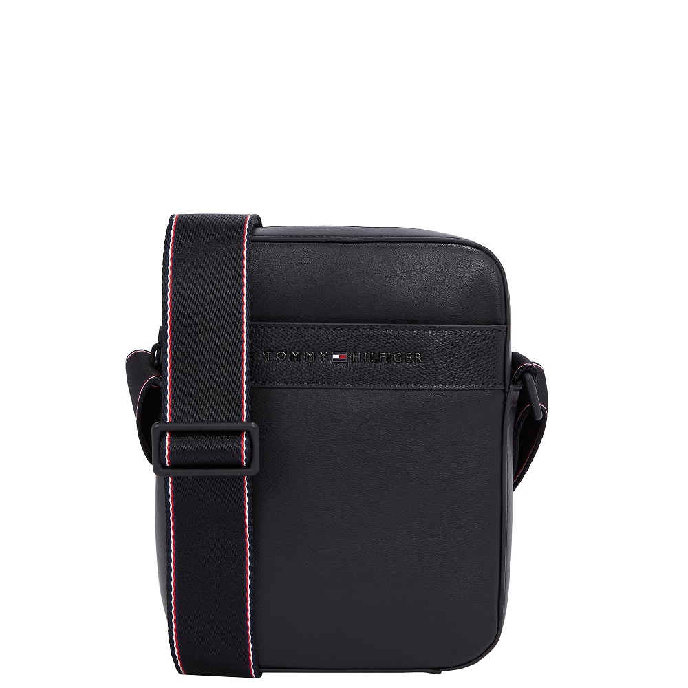 TOMMY HILFIGER</br>Ανδρική Τσάντα Crossbody Μαύρο TH Corporate Mini Reporter Bag AM0AM013224-BDS Tommy Hilfiger