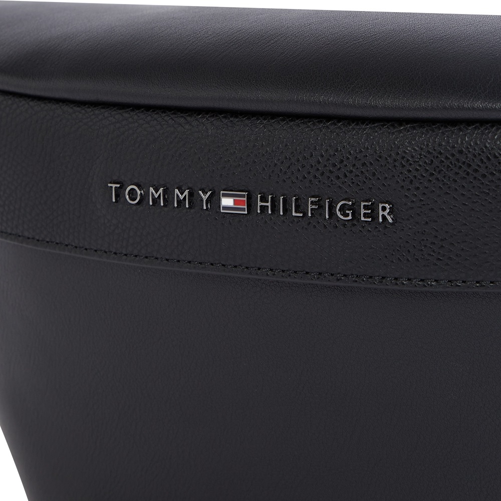 TOMMY HILFIGER</br>Ανδρική Τσάντα Μέσης Μαύρο TH Corporate Bumbag AM0AM13226-BDS Tommy Hilfiger