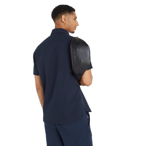 Ανδρική Τσάντα Μέσης Μαύρο TH Corporate Bumbag AM0AM13226-BDS Tommy Hilfiger