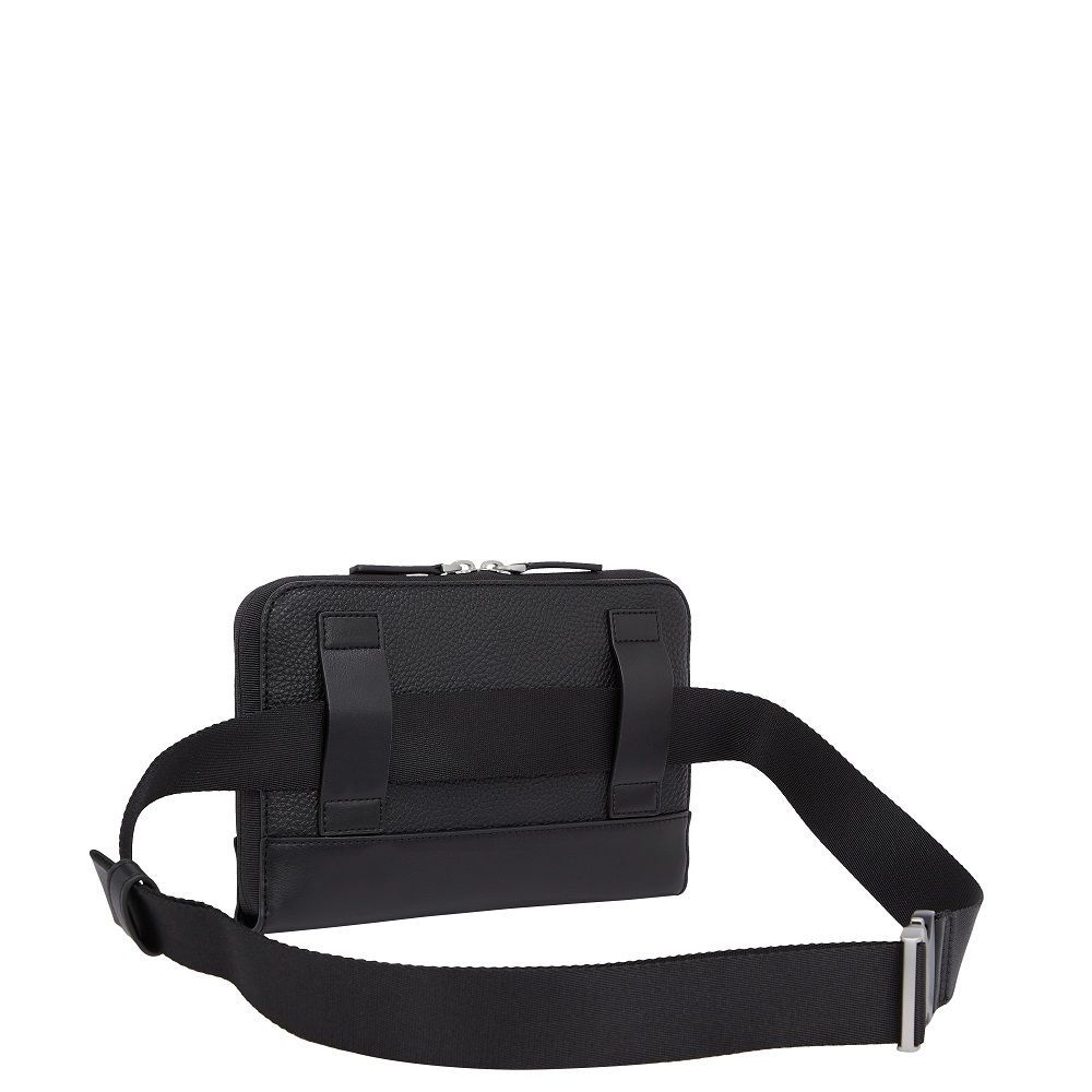 TOMMY HILFIGER</br>Ανδρική Τσάντα Μέσης Μαύρο TH Central Bumbag AM0AM13352-BDS Tommy Hilfiger