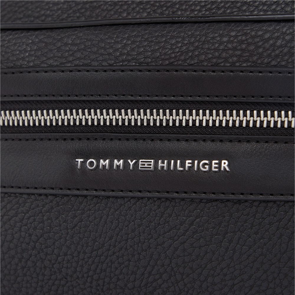 TOMMY HILFIGER</br>Ανδρική Τσάντα Μέσης Μαύρο TH Central Bumbag AM0AM13352-BDS Tommy Hilfiger