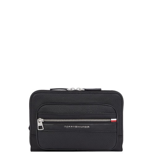 Ανδρική Τσάντα Μέσης Μαύρο TH Central Bumbag AM0AM13352-BDS Tommy Hilfiger Ανδρική Τσάντα Μέσης Μαύρο TH Central Bumbag AM0AM13352-BDS Tommy Hilfiger