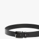 TOMMY HILFIGER</br>Ανδρική Ζώνη Μαύρο Δέρμα Leather Square Belt AM0AM13536-BDS Tommy Hilfiger