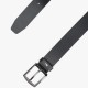 TOMMY HILFIGER</br>Ανδρική Ζώνη Μαύρο Δέρμα Leather Square Belt AM0AM13536-BDS Tommy Hilfiger