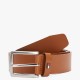 TOMMY HILFIGER</br>Ανδρική Ζώνη Ταμπά Δέρμα Leather Square Belt AM0AM13536-GB8 Tommy Hilfiger