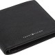 TOMMY HILFIGER</br>Tommy Hilfiger Corporate Leather Card and Coin Wallet AM0AM13740-BDS Ανδρικό Πορτοφόλι Μαύρο Δέρμα