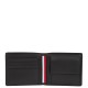 TOMMY HILFIGER</br>Tommy Hilfiger Corporate Leather Card and Coin Wallet AM0AM13740-BDS Ανδρικό Πορτοφόλι Μαύρο Δέρμα