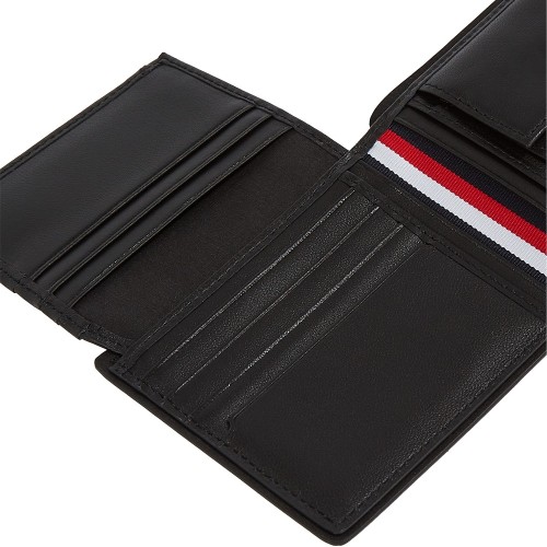 Tommy Hilfiger Corporate Leather Flap Bifold Wallet AM0AM13741-BDS Ανδρικό Πορτοφόλι Μαύρο Δέρμα Tommy Hilfiger Corporate Leather Flap Bifold Wallet AM0AM13741-BDS Ανδρικό Πορτοφόλι Μαύρο Δέρμα