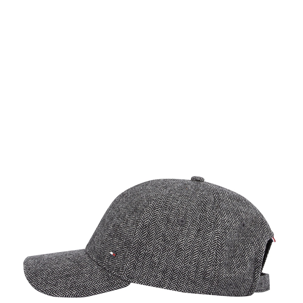 TOMMY HILFIGER</br>Tommy Hilfiger TH Flag Herringbone 6 Panel Wool Baseball Cap AM0AM13784-01M Ανδρικό Καπέλο Γκρι Μάλλινο TOMMY HILFIGER</br>Tommy Hilfiger TH Flag Herringbone 6 Panel Wool Baseball Cap AM0AM13784-01M Ανδρικό Καπέλο Γκρι Μάλλινο