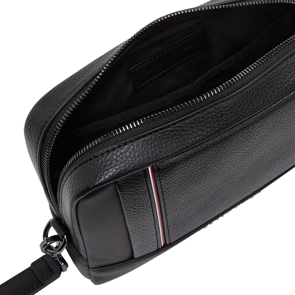 TOMMY HILFIGER</br>Tommy Hilfiger TH Central Pouch AM0AM13790-BDS Ανδρική Τσάντα Χειρός Μαύρο TOMMY HILFIGER</br>Tommy Hilfiger TH Central Pouch AM0AM13790-BDS Ανδρική Τσάντα Χειρός Μαύρο