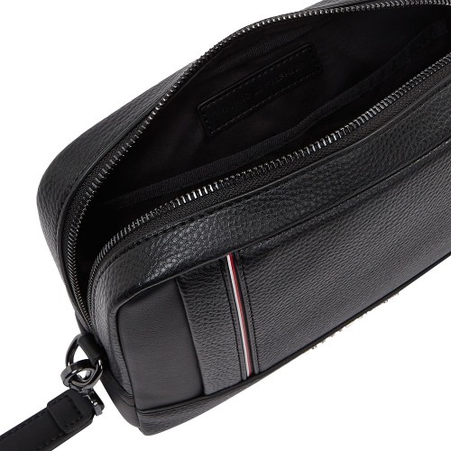 Tommy Hilfiger TH Central Pouch AM0AM13790-BDS Ανδρική Τσάντα Χειρός Μαύρο
