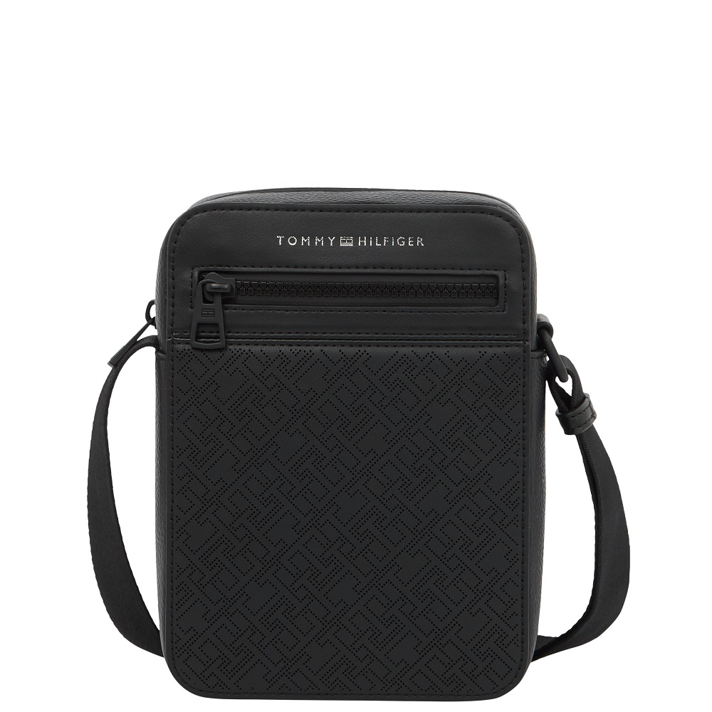 TOMMY HILFIGER</br>Tommy Hilfiger TH Monogram Mini Reporter Bag AM0AM13836-BDS Ανδρική Τσάντα Crossbody Μαύρο TOMMY HILFIGER</br>Tommy Hilfiger TH Monogram Mini Reporter Bag AM0AM13836-BDS Ανδρική Τσάντα Crossbody Μαύρο