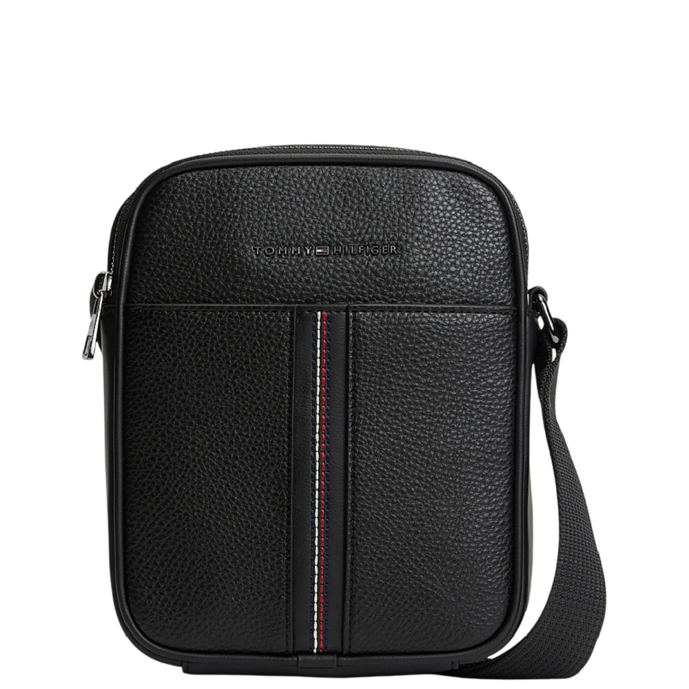 TOMMY HILFIGER</br>Tommy Hilfiger TH Central Mini Reporter Bag AM0AM14168-BDS Ανδρική Τσάντα Crossbody Μαύρο