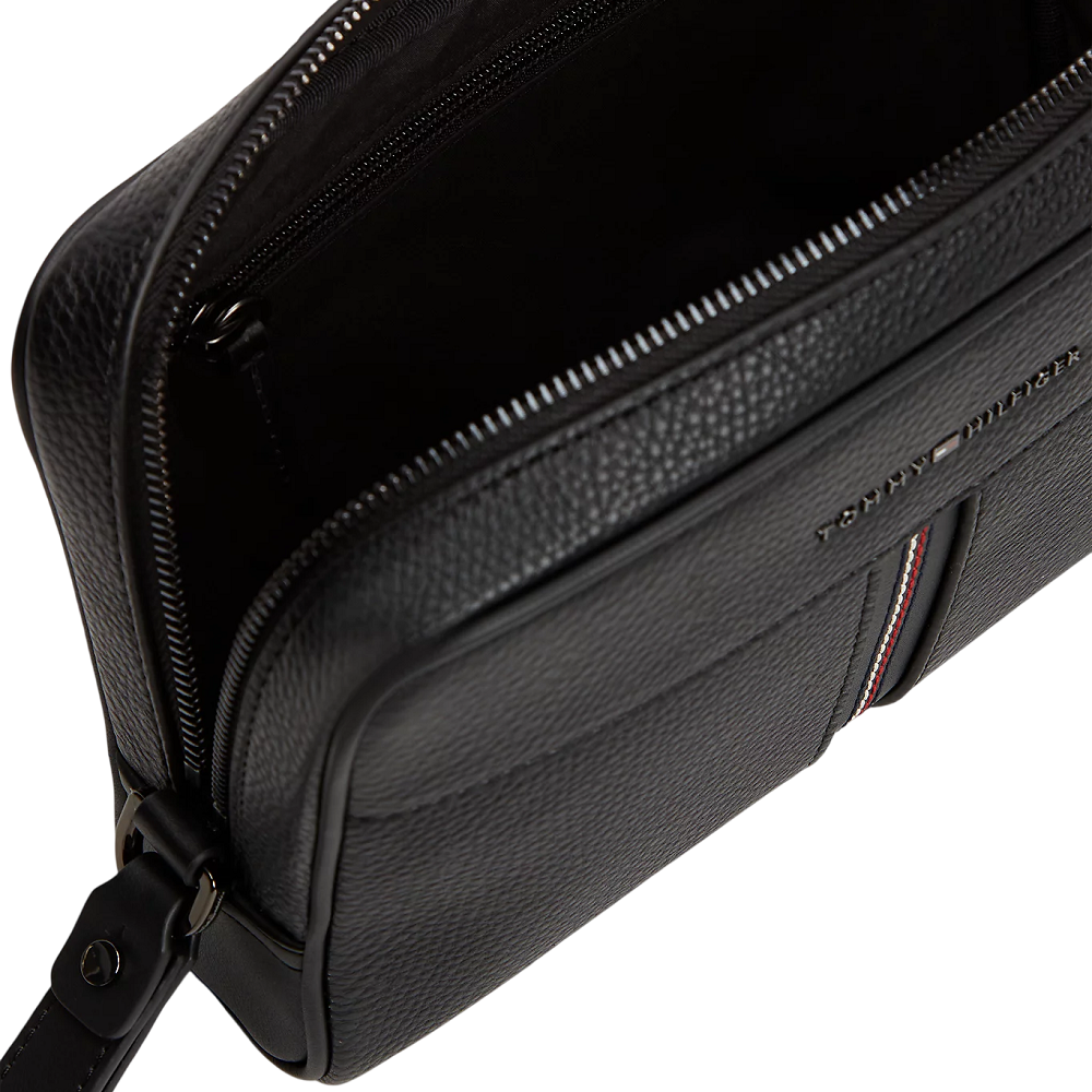 TOMMY HILFIGER</br>Tommy Hilfiger TH Central Pouch AM0AM14173-BDS Ανδρική Τσάντα Χειρός Μαύρο