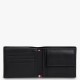 TOMMY HILFIGER</br>Tommy Hilfiger Embossed Flag Leather Card And Coin Wallet AM0AM14243-BDS Ανδρικό Πορτοφόλι Μαύρο Δέρμα