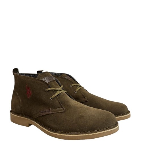 Ανδρικά Μποτάκια Χακί Suede AMADEUS13-SUEDE-MILG U.S. Polo Assn. Ανδρικά Μποτάκια Χακί Suede AMADEUS13-SUEDE-MILG U.S. Polo Assn.