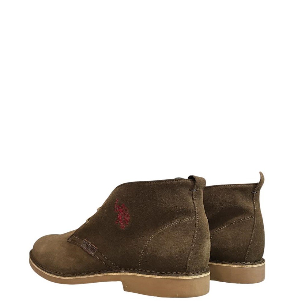 U.S. POLO ASSN.</br>Ανδρικά Μποτάκια Χακί Suede AMADEUS13-SUEDE-MILG U.S. Polo Assn.