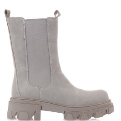 Γυναικεία Μποτάκια Γκρι Nubuck AMBER-533 Exe