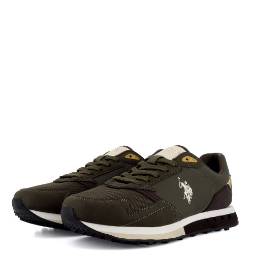 U.S. Polo Assn. APRIL001A-OLI004 Ανδρικά Sneakers Χακί