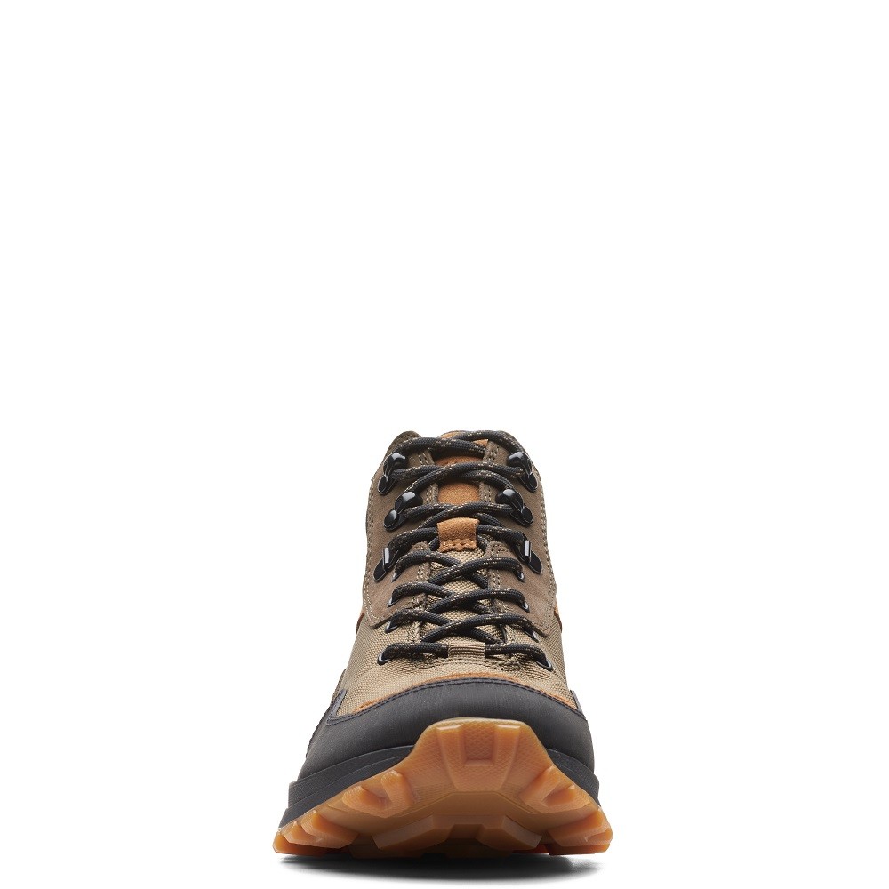 CLARKS</br>Ανδρικά Μποτάκια Χακί Suede Gore-Tex® ATL TREK HI GTX Clarks